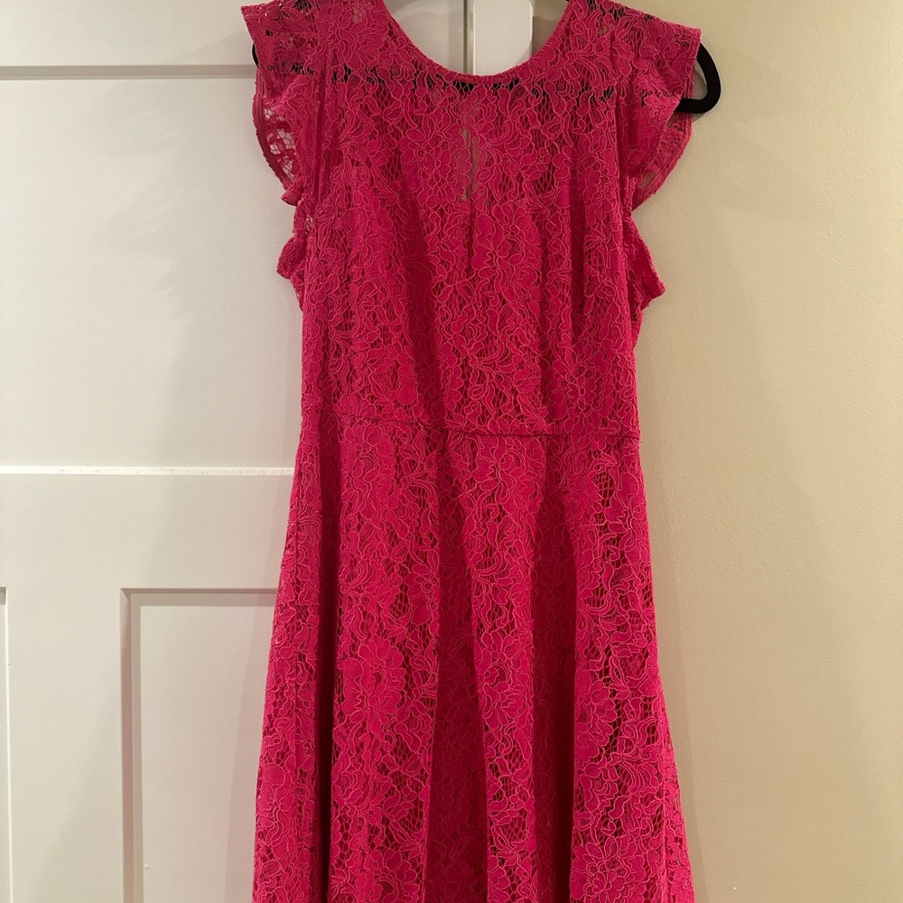 Fushia Lace Dress